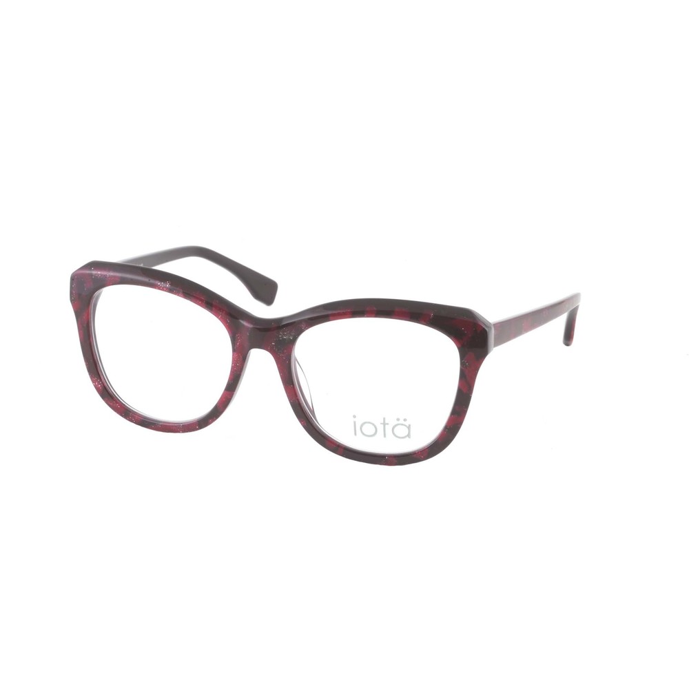 IOTA Leah Eyeglasses D62 Burgundy  Silver Specs 54mm